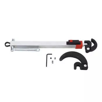 Basin Wrench 250mm 180 Degree Pivoting Heads Telescoping Basin Sink Spanner Plumbing Tool for 10mm T