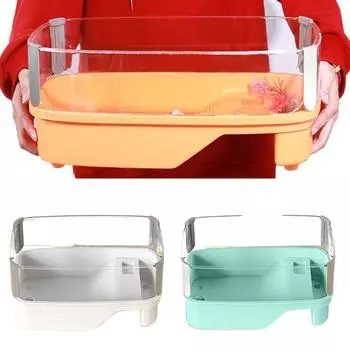 Bask Platform Turtle House Многофункциональная зона Внутренний вольер для черепах Водная клетка для черепах Плавание L оранжевый