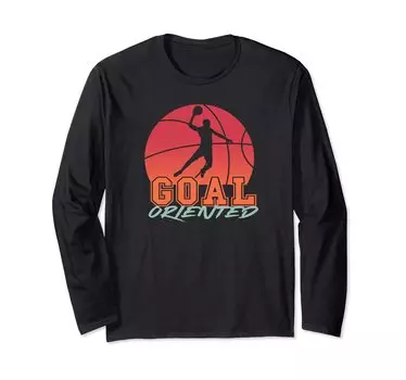Basket Goal Orient Баскетбольная футболка с длинным рукавом – – Футболка