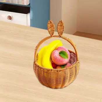 Basket Organize Party Supplies with Handle Wedding Decoration белый