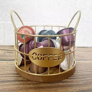 Корзина с деревянным основанием, большая вместительная стойка K, подстаканник, органайзер для хранения фруктов и орехов, бар чёрный