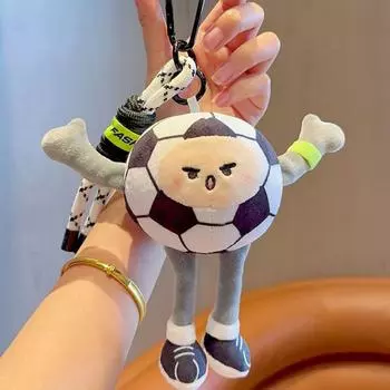 Basketball Baseball Basketball Plush Toy Keychain Plush Football Plush Key Ring Decoration Football
