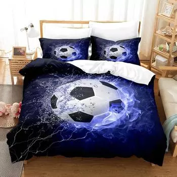 Basketball Bedding Set Single Twin Full Queen King Size Sports Dunk Shot Bed Set Children Kid Bedroom Duvetcover Sets 022 70x133cm 2pcs