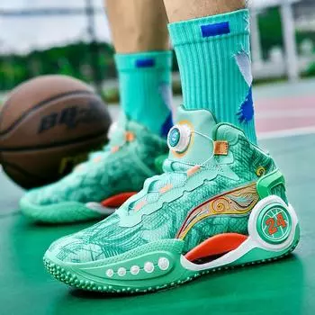 Basketball high-top men s national tide cool advanced sense knob sneakers spring outdoor actual combat platform sports tide shoes 36