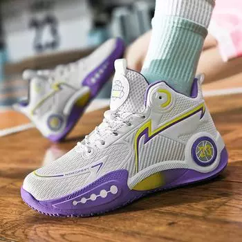 Basketball shoes men s professional combat wear-resistant breathable sports Jinjiang shoes student youth training running shoes 36