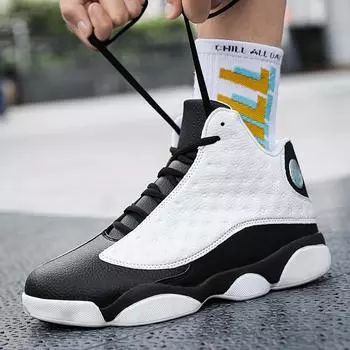Basketball shoes men s shoes 2025 new couple casual high-top shoes teenagers older children students actual combat sports shoes 39