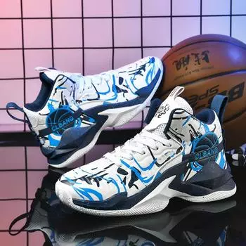 Баскетбольные кроссовки мужские зимние кожаные новые мужские спортивные кроссовки с высоким верхом для игровых площадок для студентов кроссовки для бега розничная продажа 35