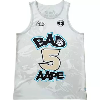 Баскетбольная дышащая спортивная майка Li Ning X Aape Collaboration Anti-Five Series, мужские майки, белый камуфляж AAYT987-2 XL