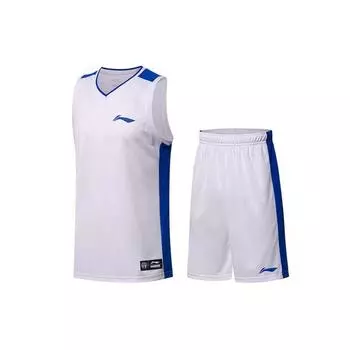 Баскетбольная форма Li Ning Team Vest, комплект мужской спортивной одежды, белый AATN061-1 S