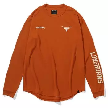 Баскетбольная футболка с длинным рукавом Texas Longhorns SMT23131TX L Размер Burnt Orange [Spalding] оранжевый