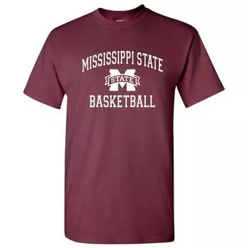 Баскетбольная футболка с логотипом Mississippi State Bulldogs Arch Темно-бордовая S