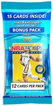 Баскетбольная карточка NBA Panini Hoops Premium Stock Cello Pack Баскетбольная карточка Panini Hoops Premium Stock Cello Pack 2019-20 1 [Товар] синий