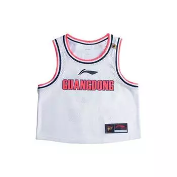 Баскетбольная майка без рукавов Li Ning CBA Series Alliance Edition Guangdong Team Zhao Rui 10 женская майка стандартная-белая AAYRB14-1 M