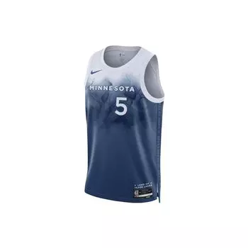 Баскетбольная майка без рукавов с круглым вырезом и принтом Nike Fan Edition сезона 2023/24 Minnesota Timberwolves Anthony Edwards 5 мужская майка DX8510-481 XL