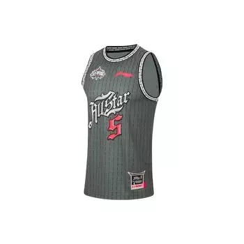 Баскетбольная майка без рукавов с круглым вырезом и буквенным принтом Li Ning Cba Series AAYT569-1 M