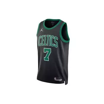 Баскетбольная майка Jordan NBA с алфавитно-цифровым принтом, Fan Edition, сезон 2022–2023 гг., Мужские топы Boston Celtics, зеленые DO9519-011 XL