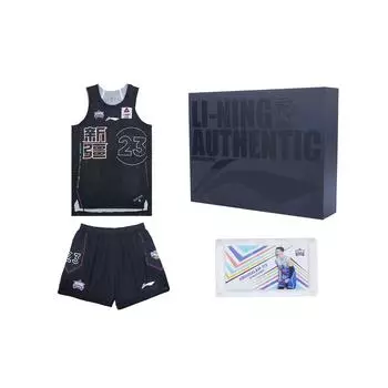 Баскетбольная майка Li Ning CBA All-Star Series Player Edition, подарочный набор, мужская баскетбольная одежда, черный цвет P222217001V3 M