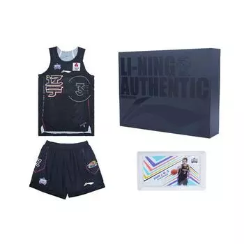 Баскетбольная майка Li Ning CBA All-Star Series Player Edition, подарочный набор, мужская баскетбольная одежда, черный цвет P222217001V2 XL