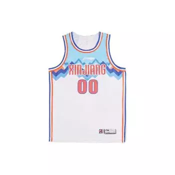 Баскетбольная майка Li Ning CBA Series Color Block Digital Print Fan Edition 23-24 Season Xinjiang Team Zhao Rui 0 Men Jersey AAYTC01-1 3XL