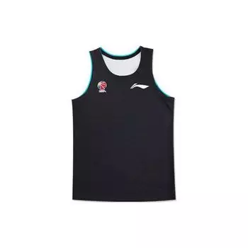 Баскетбольная майка Li Ning CBA Series с логотипом, двусторонняя, мужская, цвет черный, серый AAYT983-1 M