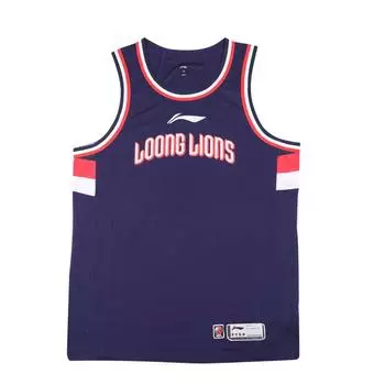 Баскетбольная майка Li Ning CBA Series Simple Classic Print Guangdong Team, мужская, синяя AAYT831-2 M