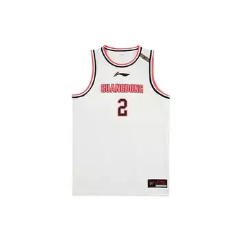 Баскетбольная майка Li Ning CBA Series с логотипом и буквенным принтом, мужская белая AAYS499-1 XL