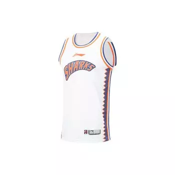 Баскетбольная майка Li Ning CBA Series Quick-Dry Cool Sports 23-24 Season Shanghai Team League Edition для мужчин AAYT833-1 M
