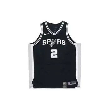 Баскетбольная майка НБА Nike Kawhi Leonard #2 San Antonio Spurs, мужские футболки Authentic Player Edition, черные 863039-010 XXL