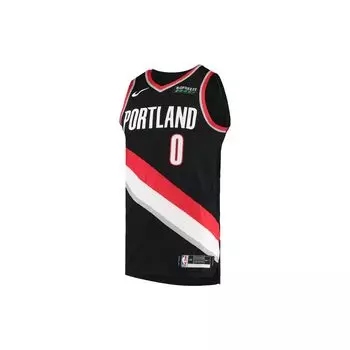 Баскетбольная майка Nike NBA Player Edition Дэмиан Лиллард Но. 0 Мужской трикотаж черный AV2696-010 XL