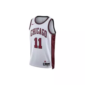 Баскетбольная майка Nike NBA Quick-Dry с принтом City Edition, баскетбольная майка сезона 2022–23, Bulls Derozan No. 11 Белый трикотаж унисекс DO9588-100 M
