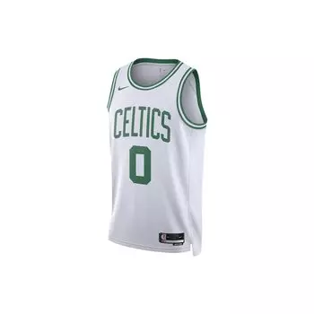 Баскетбольная майка Nike NBA Team с принтом логотипа, Fan Edition, сезон 22–23, эксклюзивные топы унисекс, бело-зеленый DN2070-100 XXXL