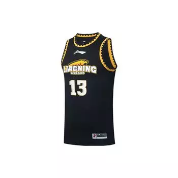 Баскетбольная майка с круглым вырезом серии Li Ning CBA, версия 2022 года, команда Liaoning Guo Ailun 13, мужская майка, черная AAYS539-2 M