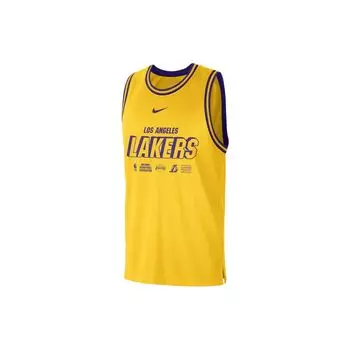 Баскетбольная майка с принтом Nike Dri-Fit NBA Los Angeles Lakers Мужские топы Желтый DR2273-728 L