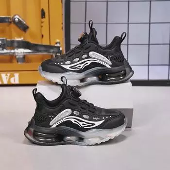 «Баскетбольная обувь для мальчиков и девочек 2024 года»: «Дышащие, нескользящие, для детей среднего и старшего возраста» Size 31 / approx. 19.7cm черный белый