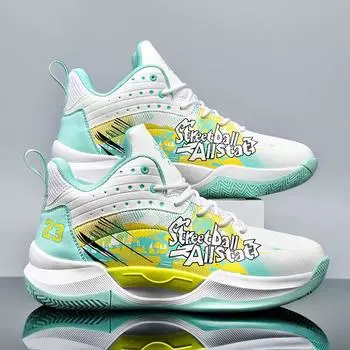 Баскетбольная обувь Mandarin Duck, высокие ботинки для мальчиков и девочек, подростков, учеников начальной и средней школы, кроссовки для боевых видов спорта 36