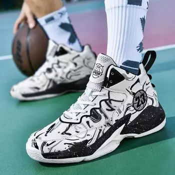 Баскетбольная обувь мужская молодежная баскетбольная площадка беговая пара спортивная обувь мужская баскетбольная 35