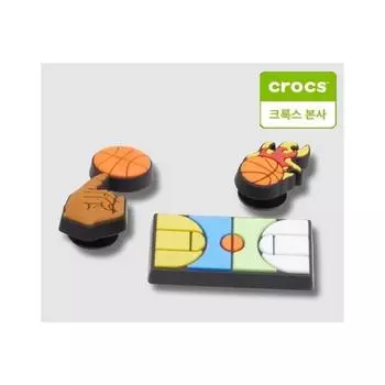 Баскетбольная резина Crocs, набор из 3 штук Gibbitz 10009869 shuffle/one sizefree