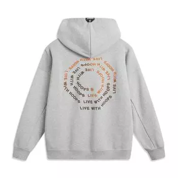Баскетбольная серия Li Ning Bad Five Letter с капюшоном, удобная, дышащая, универсальная, свободная, спортивная толстовка, мужская толстовка AWDUB89-3 M