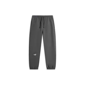 Баскетбольная серия Li Ning Bad Five однотонные трикотажные спортивные брюки с манжетами на шнурке мужские плавки графитово-серые AKLU091-5 M