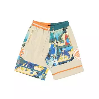 Баскетбольная серия Li Ning Badfive Changan Youth Competition Sports Shorts Мужские шорты Красочные AAPQ369-2 S