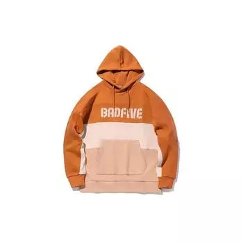 Баскетбольная серия Li Ning Badfive Color Block Casual Loose Pullover Hoodie Men Hoodies Amber-Brown AWDQ501-1 S