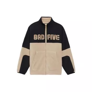 Баскетбольная серия Li Ning Badfive флисовая цветная блоковая свободная повседневная куртка мужская куртка серая AFDR707-3 XL