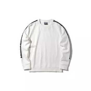 Баскетбольная серия Li Ning Badfive Повседневный свободный свитер с круглым вырезом Женская толстовка Off-White AWDP342-2 L