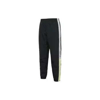 Баскетбольная серия Li Ning Badfive Sports, цветные блоки, боковая молния, свободный крой, длинные брюки, женские плавки, черный цвет, AYKR360-2 XL