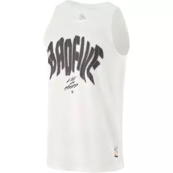 Баскетбольная серия Li Ning Letter с круглым вырезом, удобная, дышащая, универсальная, повседневная, баскетбольная жилетка, мужские жилеты, цвет Off-White AVSU441-4 S