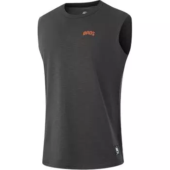 Баскетбольная серия Li Ning с принтом букв, круглый вырез, удобный дышащий свободный спортивный жилет, мужские жилеты графитово-серого цвета AVSU027-4 L