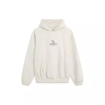 Баскетбольная серия Li Ning с вышитыми буквами и карманом-кенгуру. Толстовки унисекс с капюшоном. Цветочно-серый AWDTC89-3 M