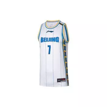 Баскетбольная серия Li Ning Sports Alliance Edition SW Fan Version 2020-2021 сезона Beijing Team Jeremy Lin 7 Домашняя баскетбольная майка AAYQ433-1 M