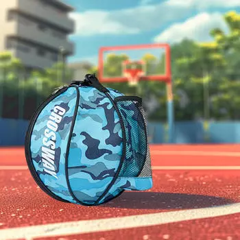 Баскетбольная сумка для футбола с одним плечом, спортивный мяч для аксессуаров на открытом воздухе серый