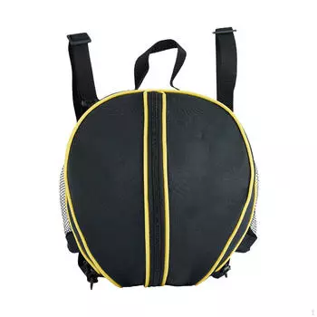 Баскетбольная сумка легкая наплечная для футбола, спорта, волейбола, упражнений чёрный